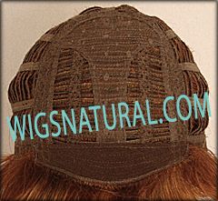 Envy open top wig Tiffany,  Average cap wig, color shown lighter red