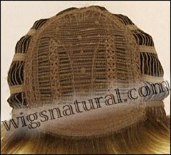 Envy open top wig Tiffany,  Average cap wig, color shown sparkling champagne