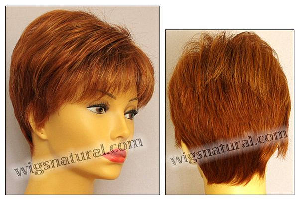 Envy open top wig Tiffany, color shown lighter red
