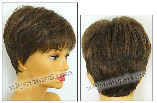 Envy open top wig Tiffany, color shown medium brown