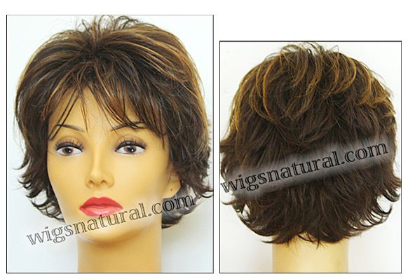 Envy Open top wig Victoria, color shown chocolate caramel