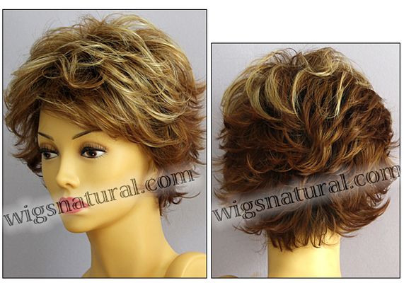 Envy open top wig Victoria, color shown creamed coffee