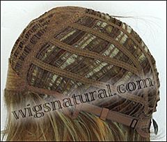 Envy Open top wig Victoria, color shown dark blonde