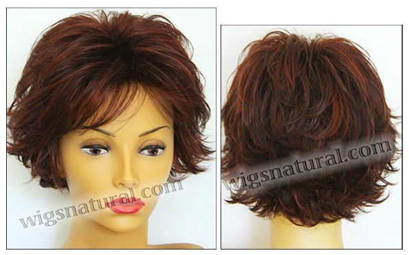 Envy Open top wig Victoria, color shown dark red