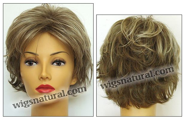 Envy open top wig Victoria, color shown ginger cream