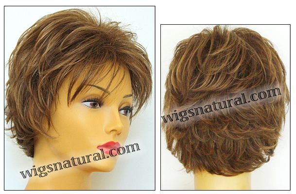 Envy open top wig Victoria, color shown light brown
