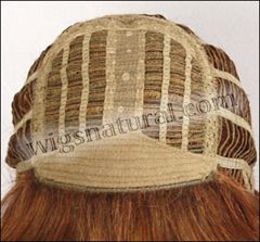 Envy Open top wig Victoria, color shown lighter red