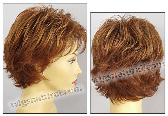 Envy Open top wig Victoria, color shown lighter red