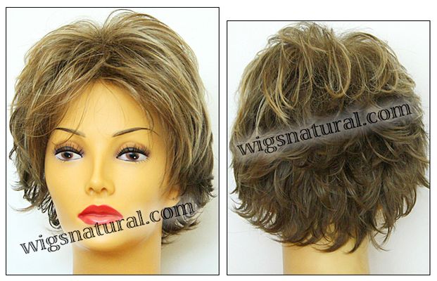 Envy open top wig Victoria, color shown mocha frost