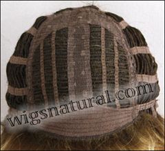 Envy Open top wig Victoria, color shown sparkling champagne