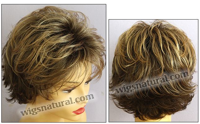 Envy open top wig Victoria, color shown toasted sesame