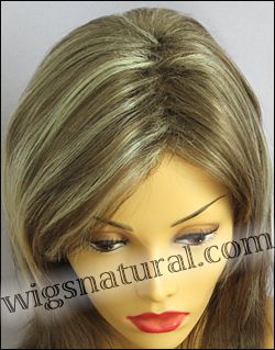 Envy wigs, open top wig Sasha, color shown almond breeze