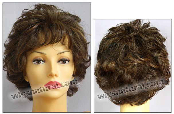 Aubrey Envyhair wig, Mono top hand-tied sides and back wig, color shown chocolate 