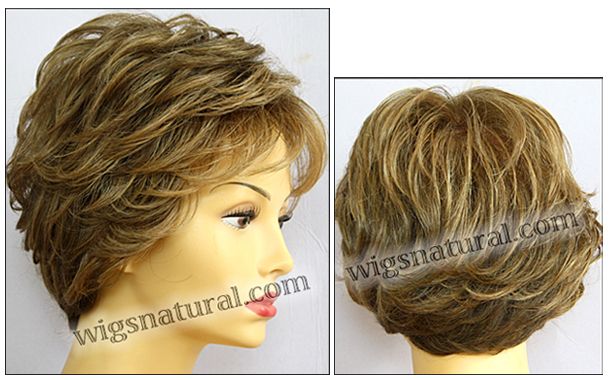 Aubrey Envyhair wig, Mono top hand-tied sides and back wig, color shown toasted sesame Aubrey Envyhair wig, Mono top hand-tied sides and back wig, color shown toasted sesame
