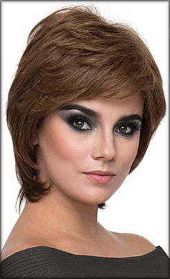 Coti Envyhair wig , Mono top Hand-tied sides and back, color shown light brown