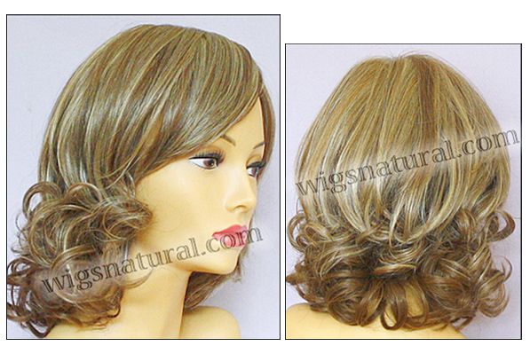 Danielle Envyhair wig , Mono top Lace Front, Wefted sides and back, color shown Vanilla Butter