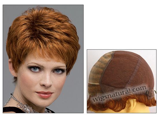 Heather Envyhair wig, Lace front mono top with Hand-tied sides and back, $906