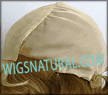 Kylie Envyhair wig, Mono top hand-tied sides and back, color dark blonde