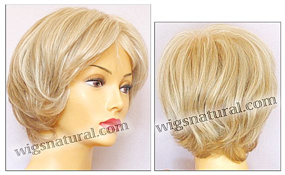 Kylie Envyhair wig, Mono top hand-tied sides and back, color light blonde