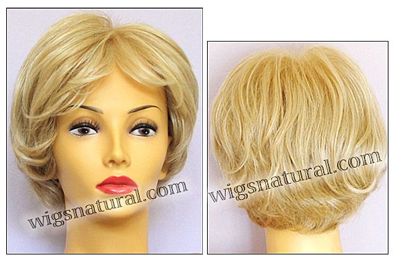 Kylie Envyhair wig, Mono top hand-tied sides and back, color medium blonde