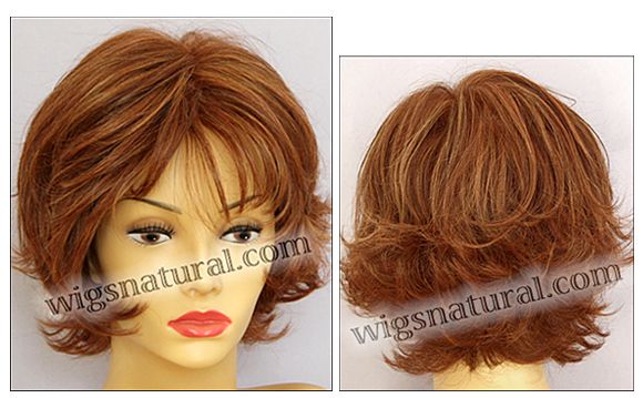 Kylie Envyhair wig, Mono top hand-tied sides and back, color shown lighter red Kylie Envyhair wig, Mono top hand-tied sides and back, color shown lighter red