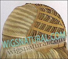 Lynsey Envyhair wig, Mono top, Lace front, Wefted sides and back, color shown ginger cream Lynsey Envyhair wig, Mono top, Lace front, Wefted sides and back, color shown ginger cream