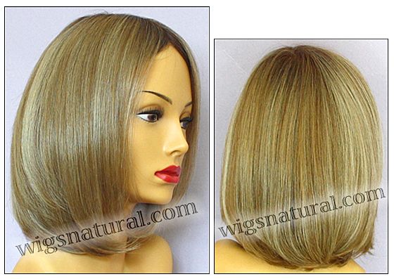 Lynsey Envyhair wig, Mono top, Lace front, Wefted sides and back, color shown sparkling champagne Lynsey Envyhair wig, Mono top, Lace front, Wefted sides and back, color shown sparkling champagne