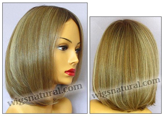 Envyhair wig Lynsey, Mono top lace front wig, color shown sparkling champagne