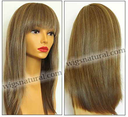 Envyhair wig Taryn, Mono top with wefted sides and back, color shown dark blonde