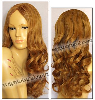 Full Hand-tied Monofilament wig, Virgin Brazilian Remy Hair, virgin European remy hair, or virgin Asian hair, wig style VWMN-Copper-bodyCurl-26HL26T22-26
