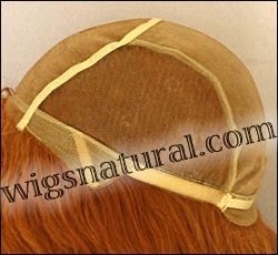 Full Hand-tied Monofilament wig, Virgin Brazilian Remy Hair, virgin European remy hair, or virgin Asian hair, wig style VWMN-Copper-TbodyCurl-M25x27-24