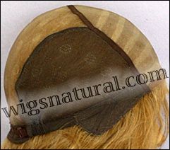 Full Hand-tied Monofilament wig, Virgin Brazilian Remy Hair, virgin European remy hair, or virgin Asian hair, wig style VWMN-DBlond-bodyCurl-11NHL10B-26