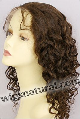 Full Hand-tied Monofilament wig, Virgin Brazilian Remy Hair, virgin European remy hair, or virgin Asian hair, wig style VWMN-EuDBrown-7HL3B-22, Custom