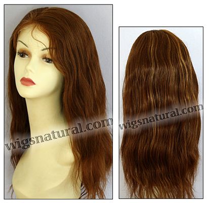 Full Hand-tied Monofilament wig, Virgin Brazilian Remy Hair, virgin European remy hair, or virgin Asian hair, wig style VWMN-LCBrown-NWavy-26HL22-22, Custom Full Hand-tied Monofilament wig, Virgin Brazilian Remy Hair, virgin European remy hair, or virgin Asian hair, wig style VWMN-LCBrown-NWavy-26HL22-22, Custom
