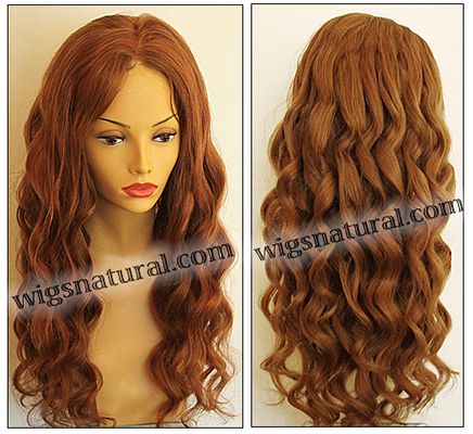 Full Hand-tied Monofilament wig, Virgin Brazilian Remy Hair, virgin European remy hair, or virgin Asian hair, wig style VWMN-TbodyCurl-25HL22-24