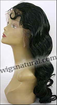 Full lace wig, Chinese remy hair, wig style WN-Chinese-jumboCurl-1B-26, custom