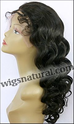 Full lace wig, Chinese remy hair, wig style WN-Chinese-bodyCurl-1B-26, custom