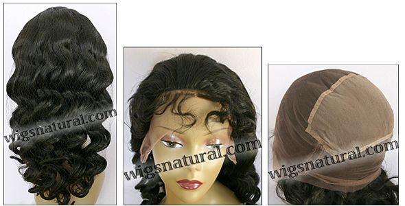 Full lace wig, Chinese remy hair, wig style WN-Chinese-bodyCurl-1B-26, custom
