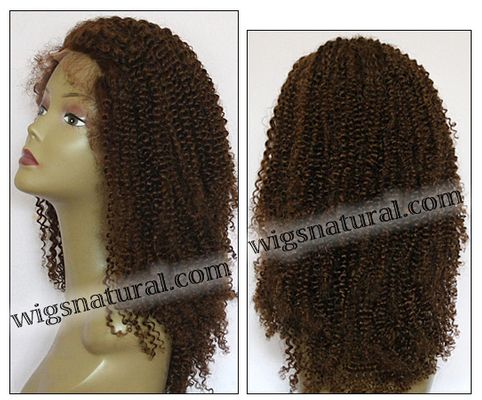 Full lace wig, Indian remy hair, wig style WN-AfroCurl-4-22, in stock