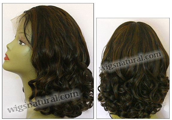 Full lace wig, Indian remy hair, wig style WN-bottomTCurl-33HL1B-18, custom