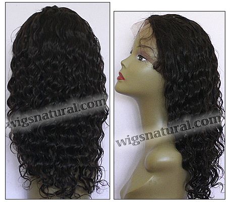 Full lace wig, Indian remy hair, wig style WN-Curly-1B-22, in stock