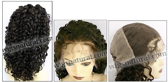 Full lace wig, Indian remy hair, wig style WN-Curly-2-22, in stock