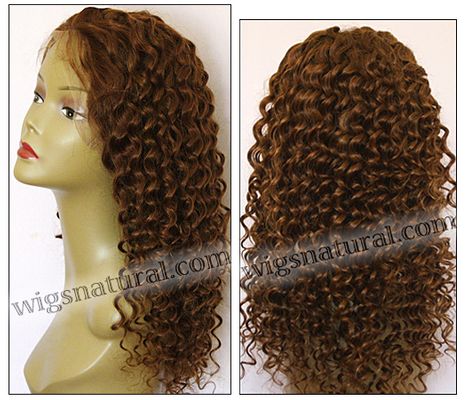 Full lace wig, Indian remy hair, wig style WN-curly-30HL4-24, in stock