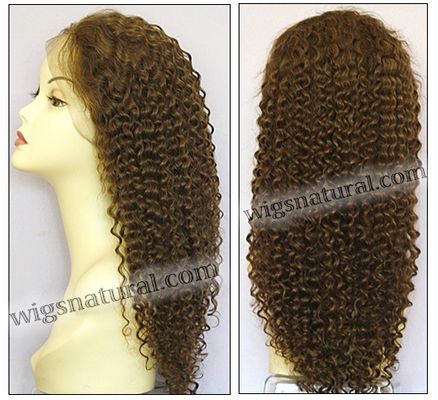 Full lace wig, Indian remy hair, wig style WN-Curly-M6x8-24, custom Full lace wig, Indian remy hair, wig style WN-Curly-M6x8-24, custom