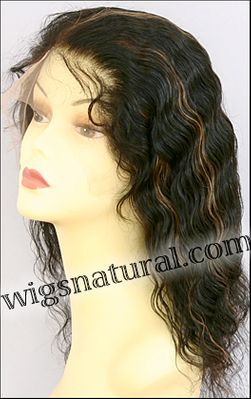 Full lace wig, Indian remy hair, wig style WN-FrenchWave-30HL1B-16, custom