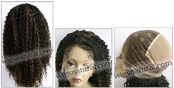 Full lace wig, Indian remy hair, wig style WN-JeriCurl-30HL1B-20, in stock