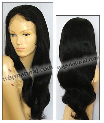 Full lace wig, Indian remy hair, wig style WN-JumboWave-1B-28, custom