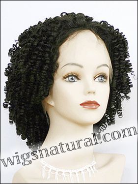 Full lace wig, Indian remy hair, wig style WN-KinkyCurl-1B-20, in stock