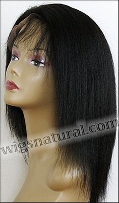 Full lace wig, Indian remy hair, wig style WN-KinkyStraight-1-16, in stock Full lace wig, Indian remy hair, wig style WN-KinkyStraight-1-16, in stock