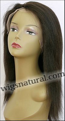 Kinky straight Full lace wig, Indian remy hair, wig style WN-KinkyStraight-2-18, in stock